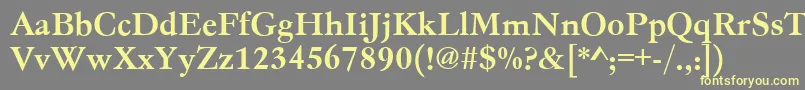 Gc05004t Font – Yellow Fonts on Gray Background