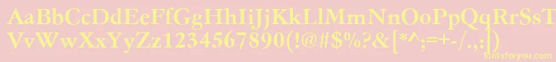 Gc05004t Font – Yellow Fonts on Pink Background