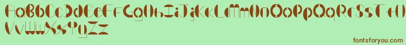 Bender Font – Brown Fonts on Green Background