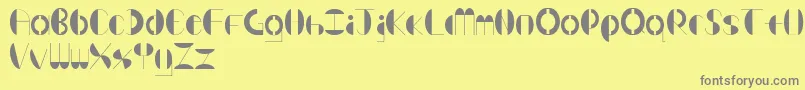 Bender Font – Gray Fonts on Yellow Background