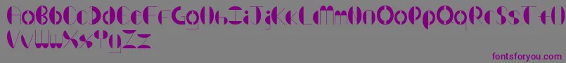 Bender Font – Purple Fonts on Gray Background