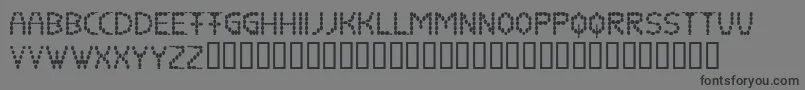 Coffeebeans Font – Black Fonts on Gray Background