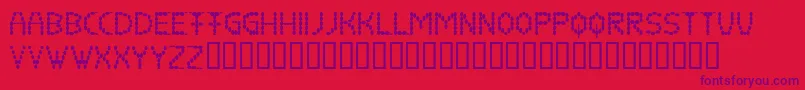 Coffeebeans Font – Purple Fonts on Red Background