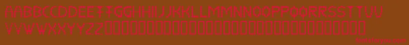 Coffeebeans Font – Red Fonts on Brown Background