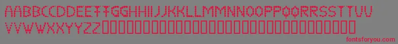 Coffeebeans Font – Red Fonts on Gray Background