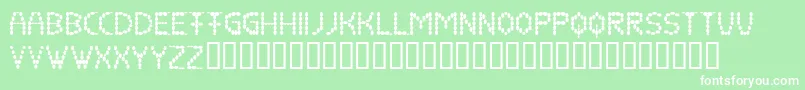 Coffeebeans Font – White Fonts on Green Background
