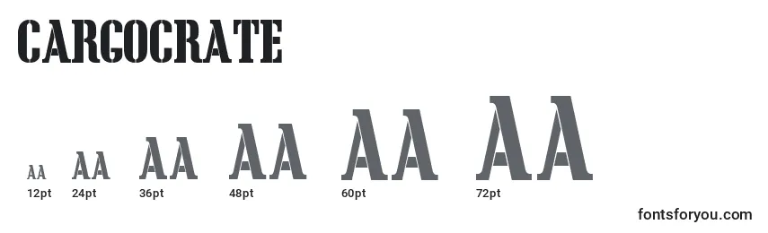 Cargocrate Font Sizes