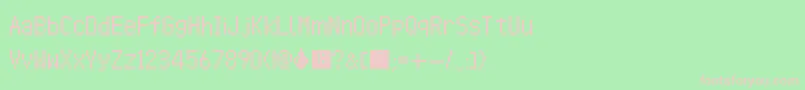 AnimalCrossingWildWorld Font – Pink Fonts on Green Background