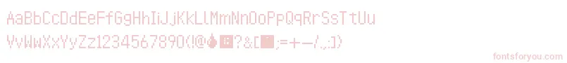 AnimalCrossingWildWorld Font – Pink Fonts on White Background