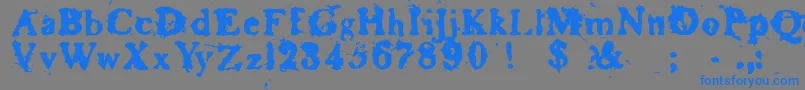 BasketcaseRoman Font – Blue Fonts on Gray Background