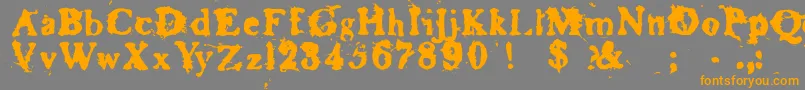 BasketcaseRoman Font – Orange Fonts on Gray Background