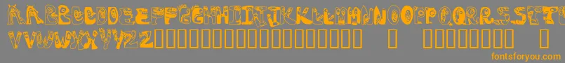 Oogieboogies Font – Orange Fonts on Gray Background