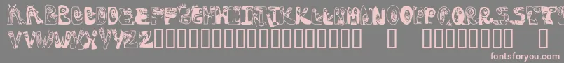 Oogieboogies Font – Pink Fonts on Gray Background