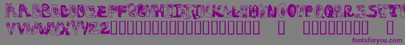 Oogieboogies Font – Purple Fonts on Gray Background