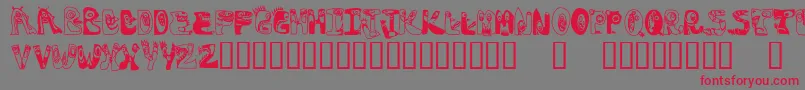 fuente Oogieboogies – Fuentes Rojas Sobre Fondo Gris