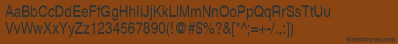 ContextSemiCondensedSsiSemiCondensed Font – Black Fonts on Brown Background