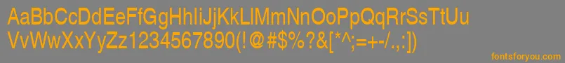 ContextSemiCondensedSsiSemiCondensed Font – Orange Fonts on Gray Background
