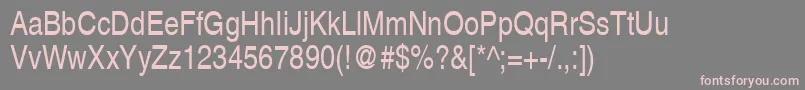 ContextSemiCondensedSsiSemiCondensed Font – Pink Fonts on Gray Background