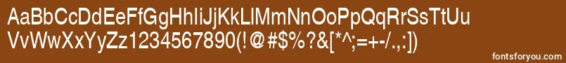 ContextSemiCondensedSsiSemiCondensed Font – White Fonts on Brown Background
