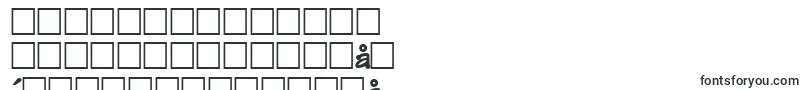 フォントFeltpointnew35Bold – 中国の文字（簡体字）