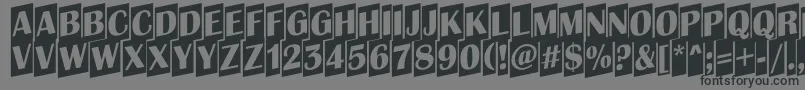AAlbionictitulcmup Font – Black Fonts on Gray Background