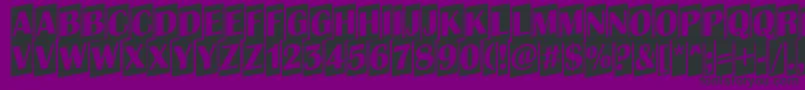 AAlbionictitulcmup Font – Black Fonts on Purple Background