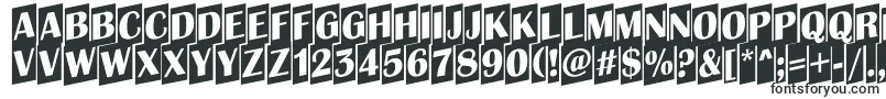 Шрифт AAlbionictitulcmup – блочные шрифты