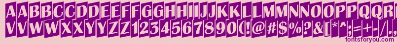 AAlbionictitulcmup Font – Purple Fonts on Pink Background