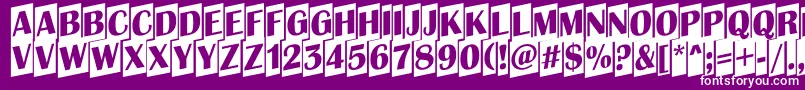 AAlbionictitulcmup Font – White Fonts on Purple Background