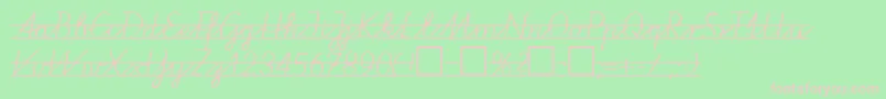 VaPe2 Font – Pink Fonts on Green Background