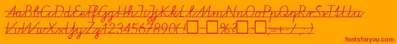 VaPe2 Font – Red Fonts on Orange Background
