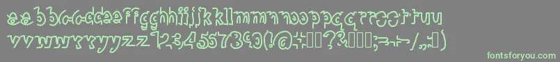 ExtraPreview Font – Green Fonts on Gray Background