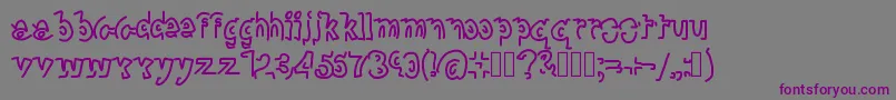 ExtraPreview Font – Purple Fonts on Gray Background