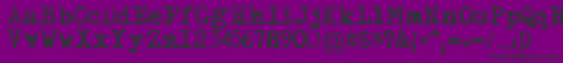 Maszynaplus Font – Black Fonts on Purple Background