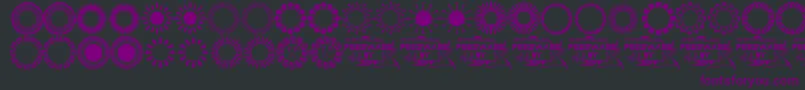 SundingsJl Font – Purple Fonts on Black Background
