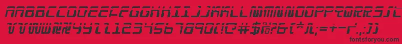 Droidloverlaseri Font – Black Fonts on Red Background