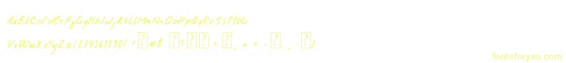 SundayMornings-fontti – keltaiset fontit