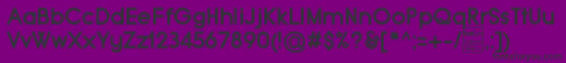Czcionka TypoGroteskBoldDemo – czarne czcionki na fioletowym tle