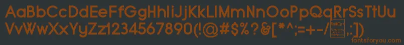 TypoGroteskBoldDemo Font – Brown Fonts on Black Background