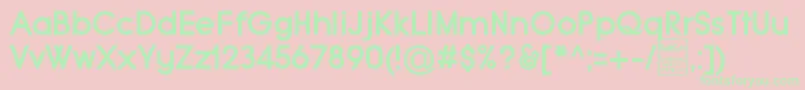 TypoGroteskBoldDemo-Schriftart – Grüne Schriften auf rosa Hintergrund
