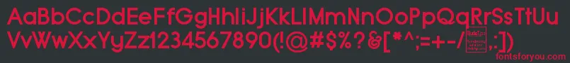 TypoGroteskBoldDemo Font – Red Fonts on Black Background