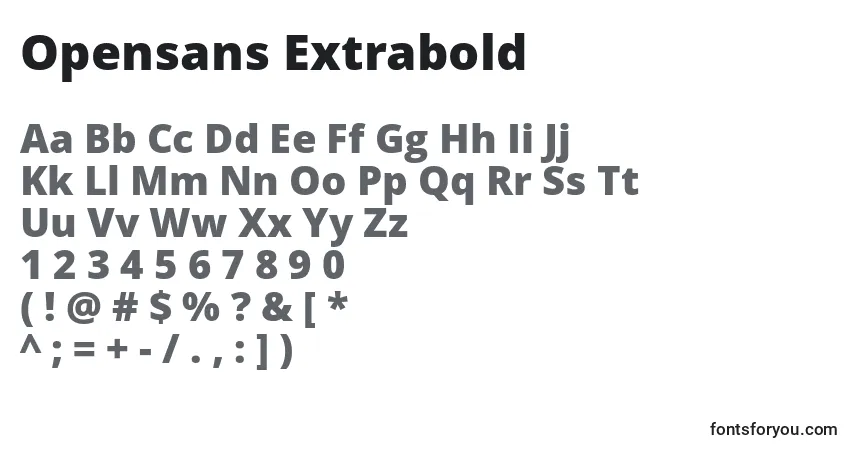 Opensans Extrabold Font Download Free Online Generator