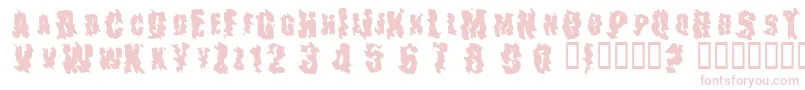 TheDrips Font – Pink Fonts on White Background