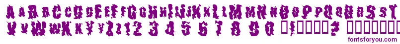 TheDrips Font – Purple Fonts on White Background