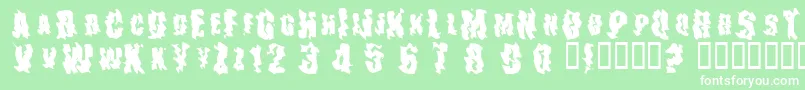 TheDrips Font – White Fonts on Green Background