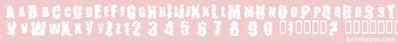 TheDrips Font – White Fonts on Pink Background