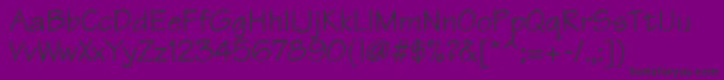 TechnicsdbItalic Font – Black Fonts on Purple Background