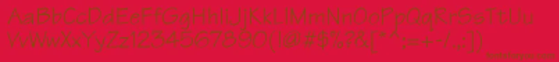 TechnicsdbItalic Font – Brown Fonts on Red Background