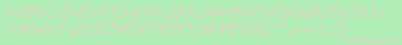 TechnicsdbItalic Font – Pink Fonts on Green Background