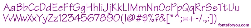 TechnicsdbItalic Font – Purple Fonts on White Background